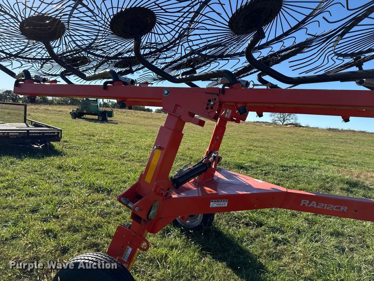 image for item DY8324 2021 Kubota RA212CR hay rake