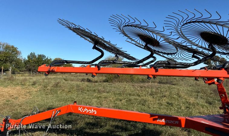 image for item DY8324 2021 Kubota RA212CR hay rake