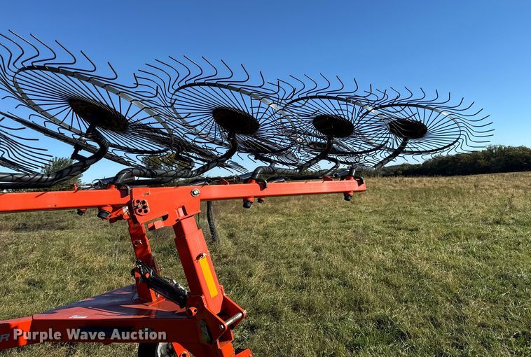 image for item DY8324 2021 Kubota RA212CR hay rake