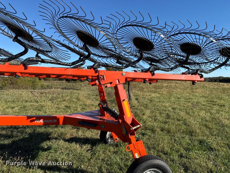 image for item DY8324 2021 Kubota RA212CR hay rake
