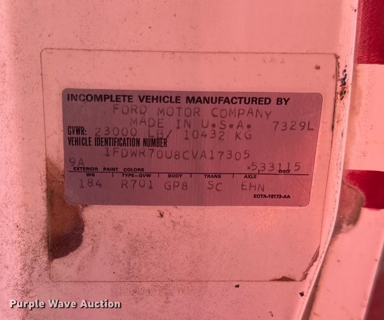 image for item DY8332 1982 Ford F7000 grain truck