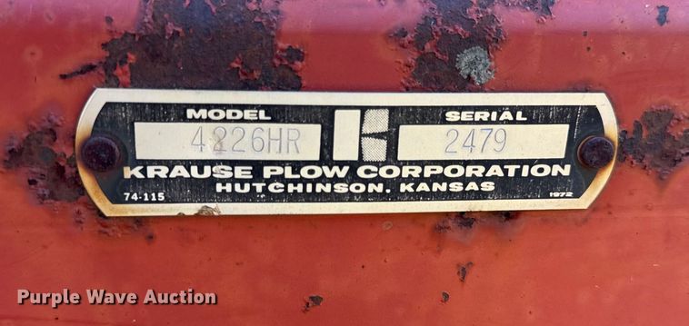 image for item DY8451 Krause 4316HR field cultivator