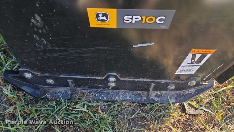 image for item DZ3567 John Deere SP10C skid steer snow pusher