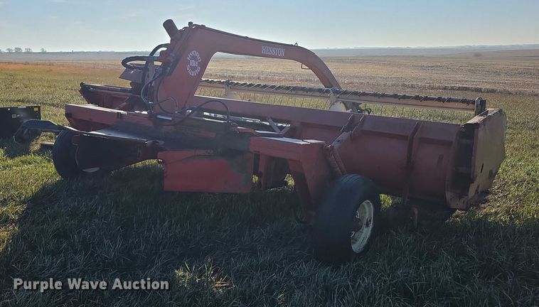 image for item DZ3569 Hesston Hydrostatic Swing 1014 swather / windrower