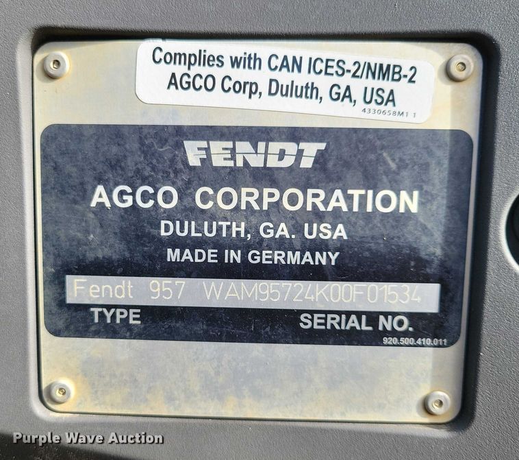 image for item EA2709 2021 Fendt 930 Vario MFWD tractor