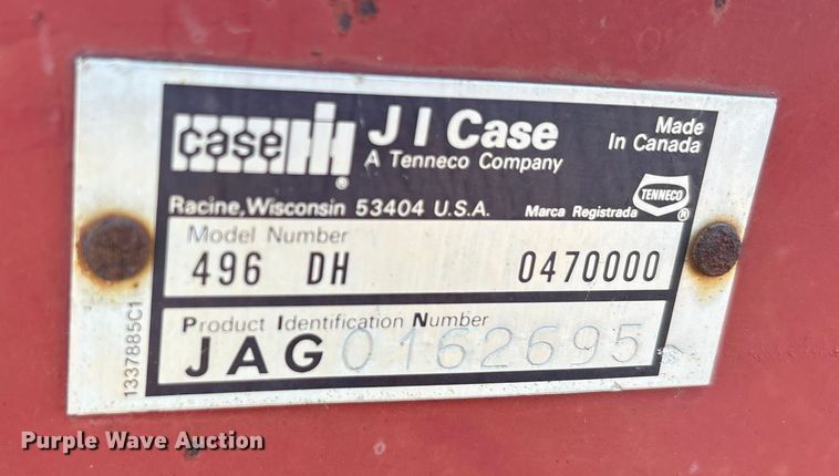 image for item EA7708 Case international 496 DH off-set disk