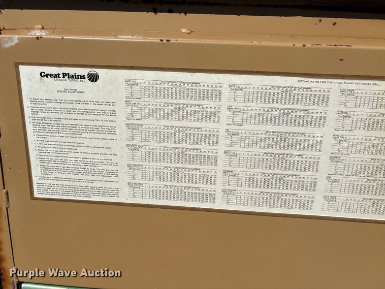 image for item EA7713 Great Plains EWD13-230790 0131 grain drill