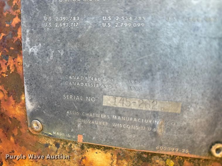 image for item EA7765 1959 Allis-Chambers 145 motor grader