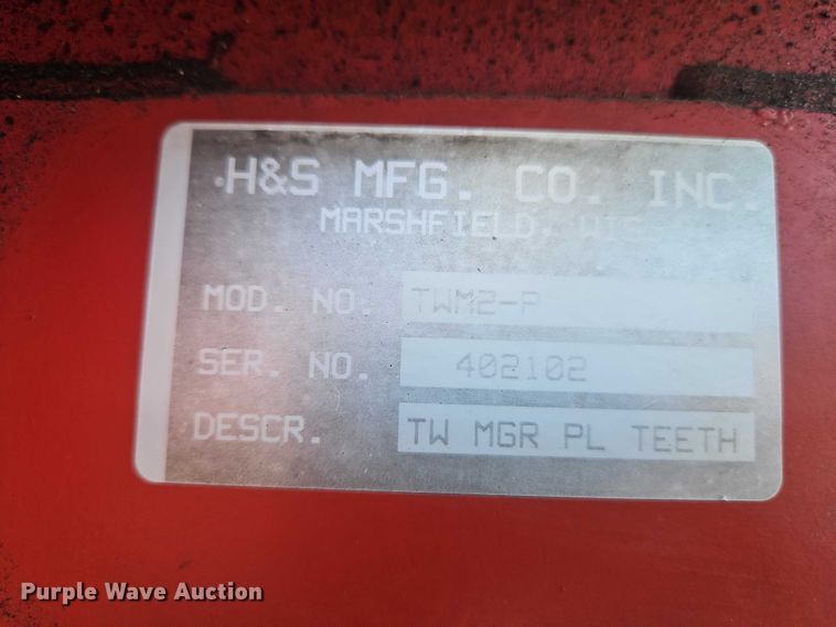 image for item EB8421 H & S MFG TWM2-P windrow merger