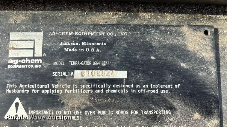 image for item ED2355 1994 Ag-Chem Terra-Gator 1844 spreader
