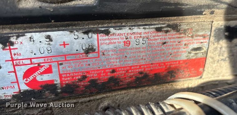 image for item ED2356 1995 WhiteGMC fertilizer delivery truck