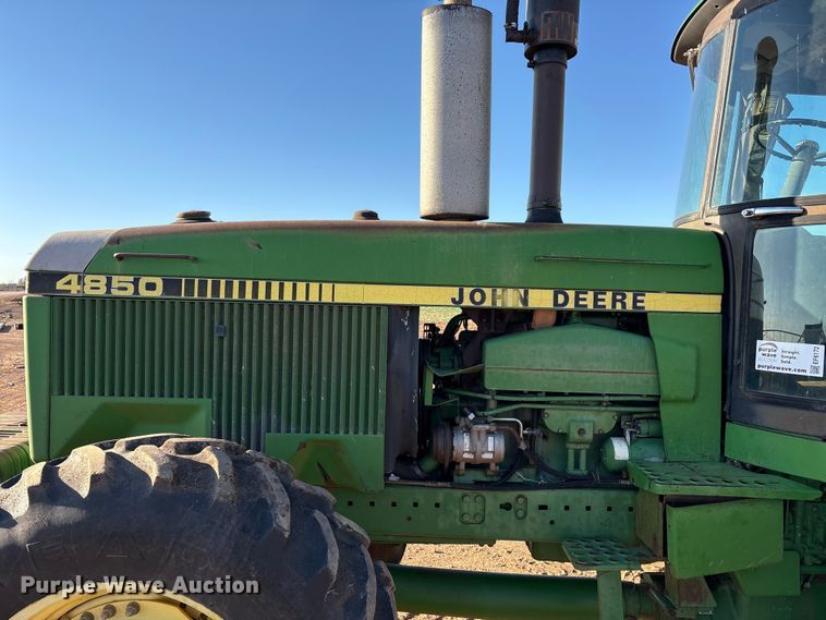 image for item EF6172 1985 John Deere 4850 MFWD tractor