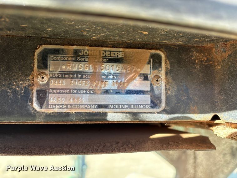 image for item EF6172 1985 John Deere 4850 MFWD tractor