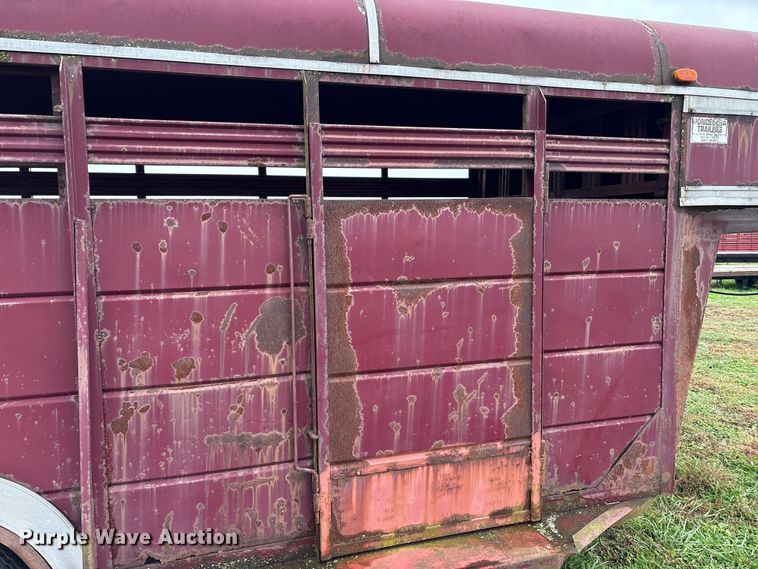 image for item EM6161 1987 Ponderosa Trailers livestock trailer