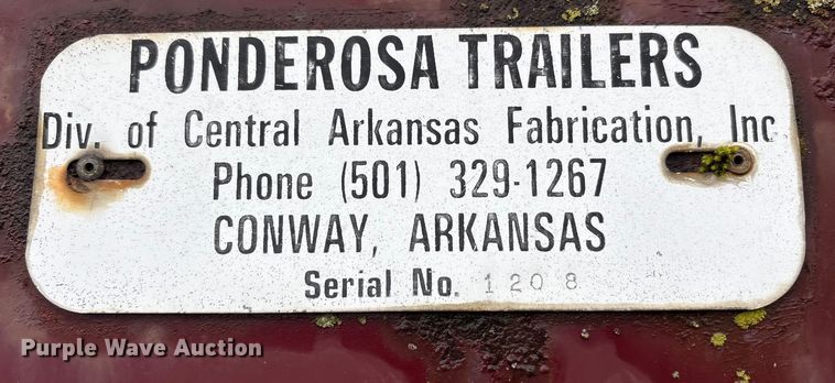 image for item EM6161 1987 Ponderosa Trailers livestock trailer