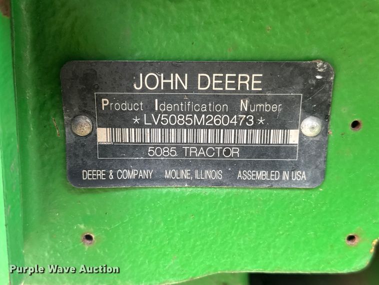 image for item EM8496 2010 John Deere 5085M MFWD tractor
