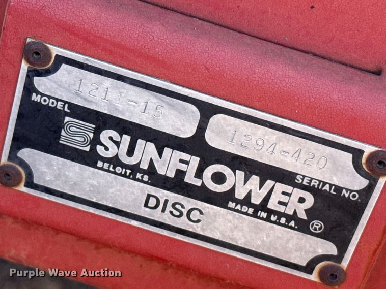 image for item EP0880 Sunflower 1211 double off-set disk