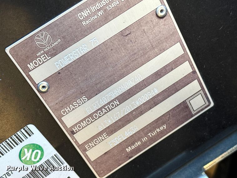 image for item EP0881 2023 New Holland Powerstar 75 MFWD tractor