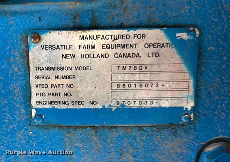 image for item ER0052 2000 New Holland 9884 4WD tractor