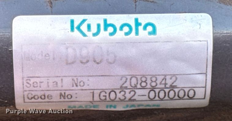 image for item ER0276 Kubota BX2200D MFWD tractor