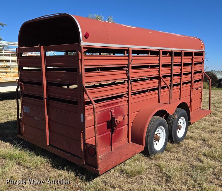image for item ET5233 1996 W-W Trailer Manufacturers livestock trailer
