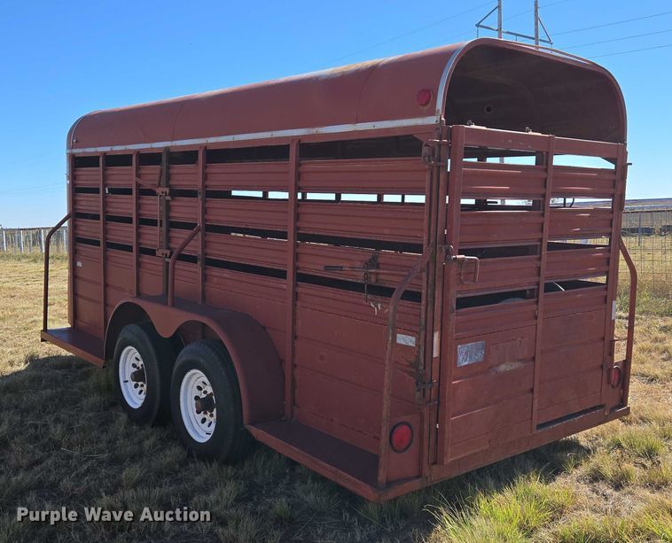 image for item ET5233 1996 W-W Trailer Manufacturers livestock trailer