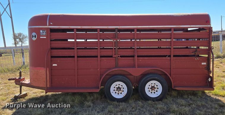 image for item ET5233 1996 W-W Trailer Manufacturers livestock trailer