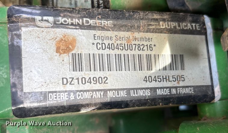 image for item ET7230 2018 John Deere 6110M MFWD tractor