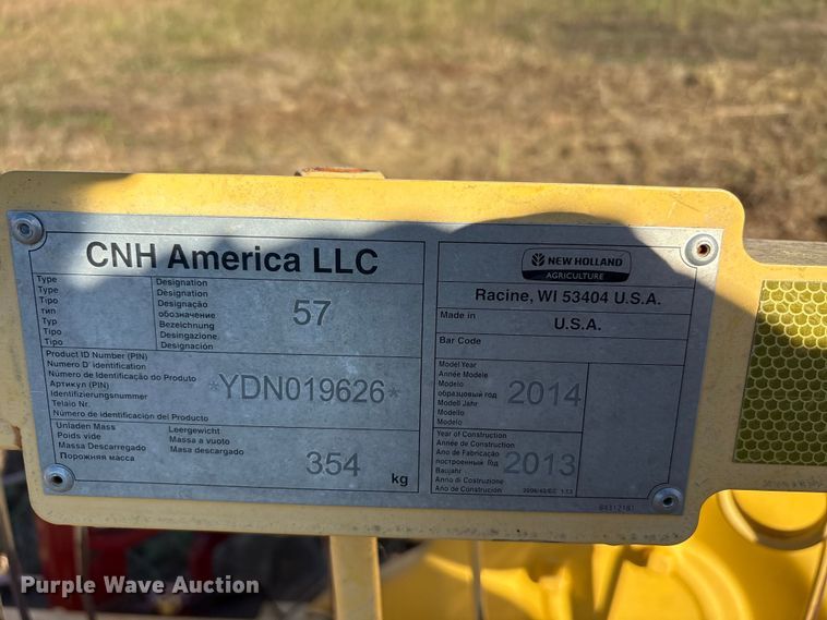 image for item EU0135 2014 New Holland Rolabar hay rake