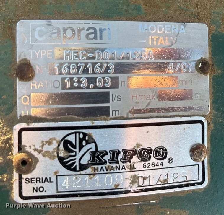 image for item EU0136 Caprari MEC-D01/125A pump