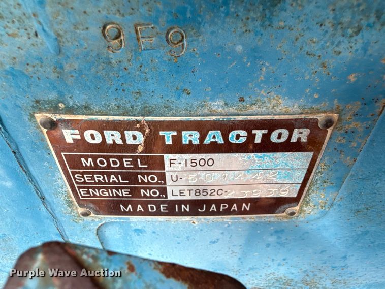 image for item EU5230 1979 Ford 1500 MFWD tractor