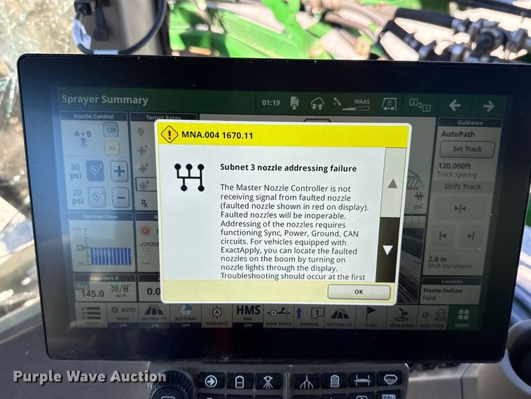 image for item EU5238 2025 John Deere 412R sprayer