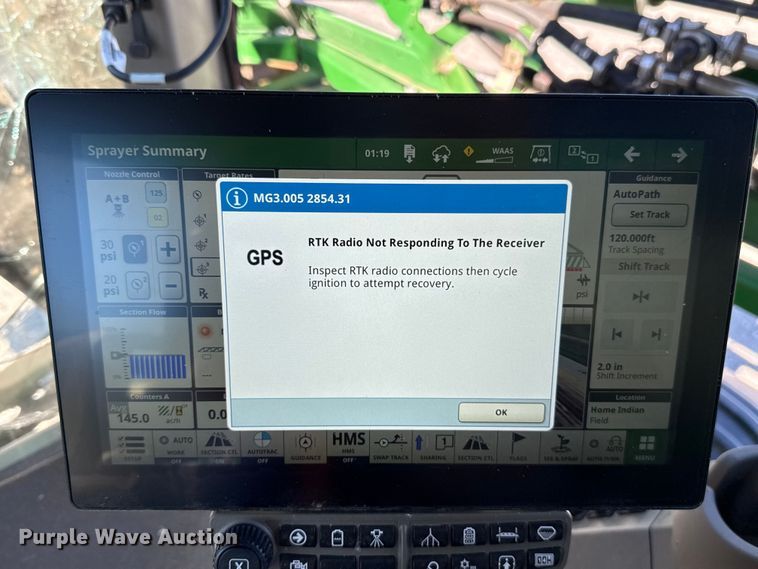 image for item EU5238 2025 John Deere 412R sprayer