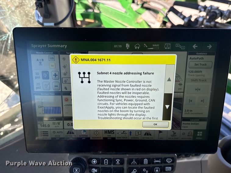 image for item EU5238 2025 John Deere 412R sprayer