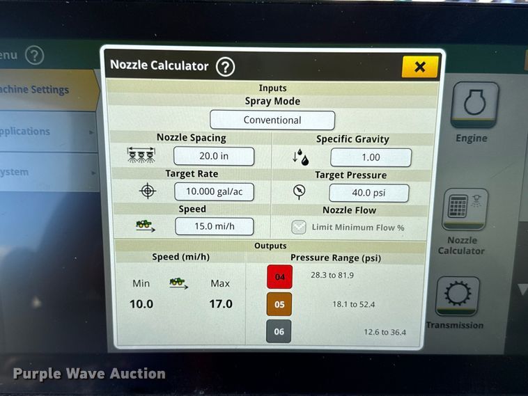 image for item EU5238 2025 John Deere 412R sprayer