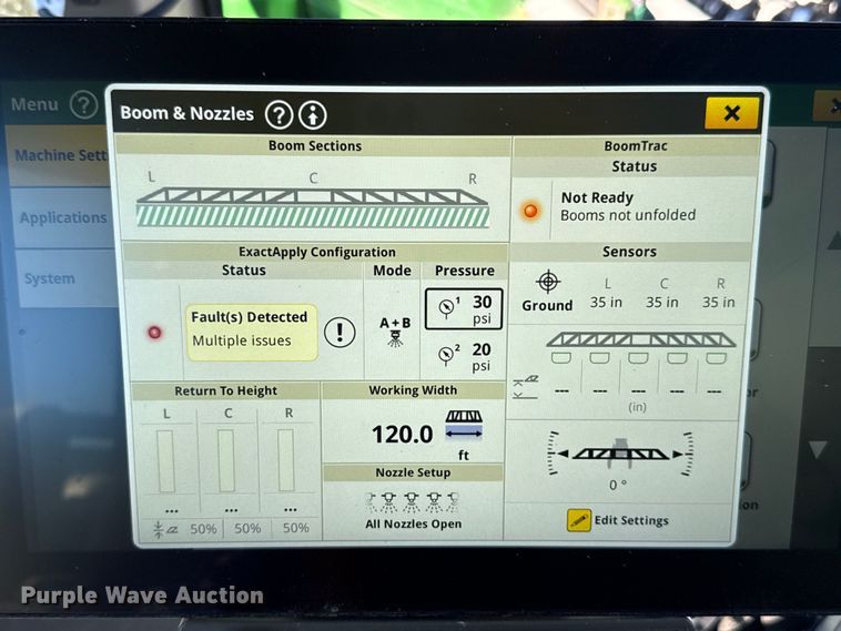 image for item EU5238 2025 John Deere 412R sprayer