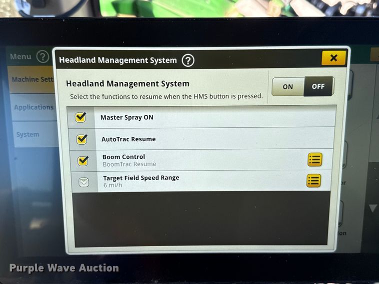 image for item EU5238 2025 John Deere 412R sprayer