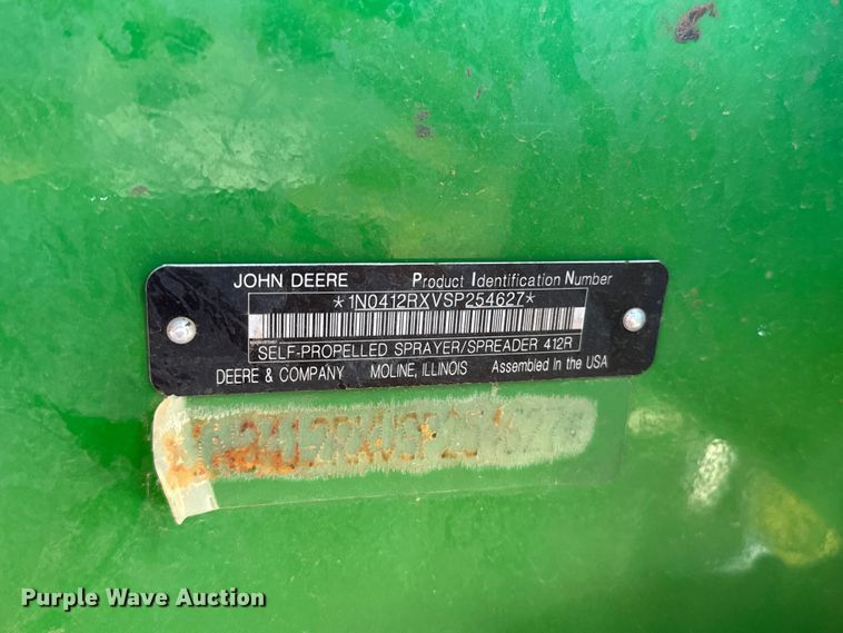 image for item EU5238 2025 John Deere 412R sprayer