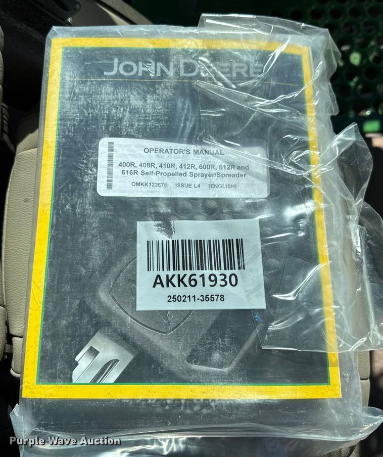image for item EU5238 2025 John Deere 412R sprayer