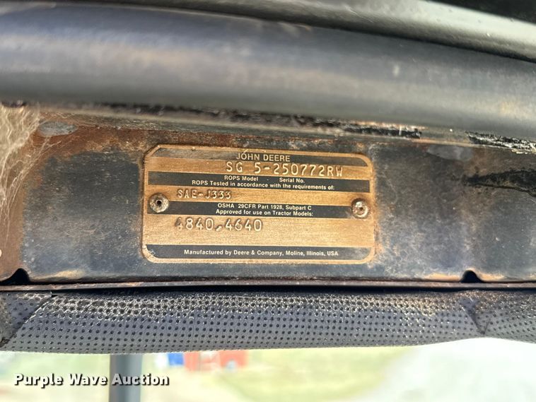 image for item EU5370 1979 John Deere 4640 tractor