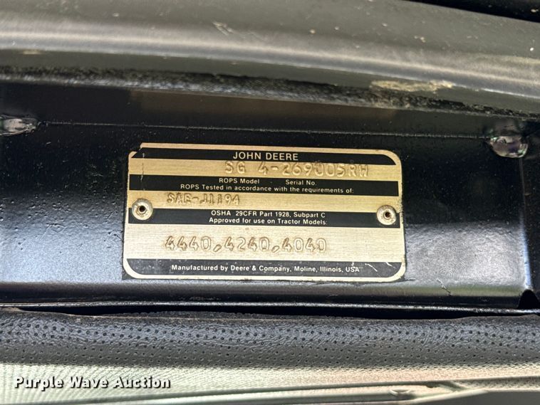 image for item EU5371 1980 John Deere 4440 tractor