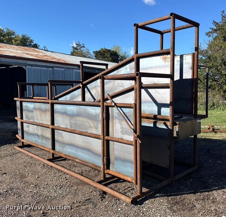 image for item EU6279 Shop built livestock loading chute