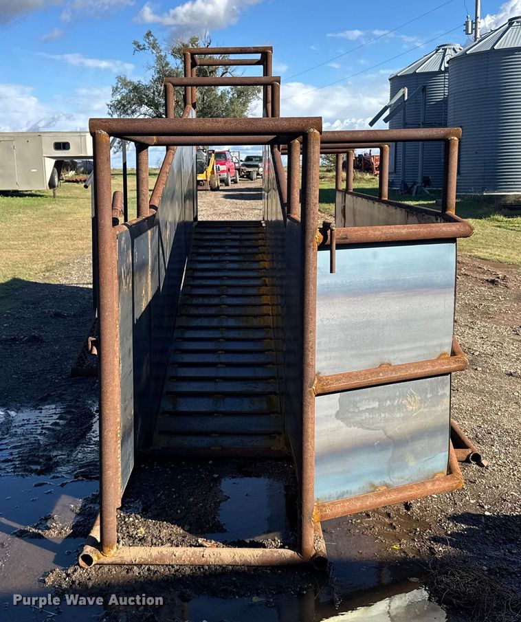 image for item EU6279 Shop built livestock loading chute