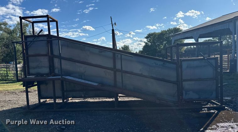 image for item EU6279 Shop built livestock loading chute