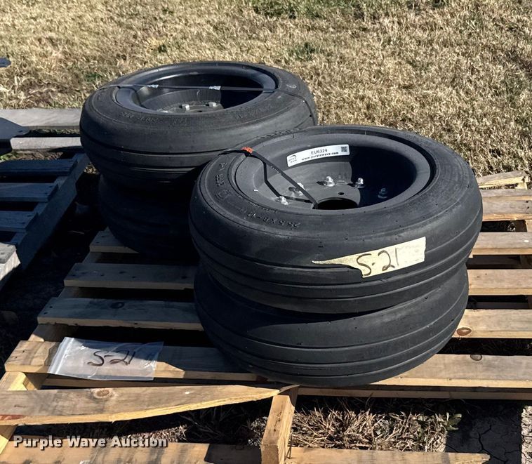 image for item EU6324 (4) Traks 4-25.5x8-14 tires and wheels