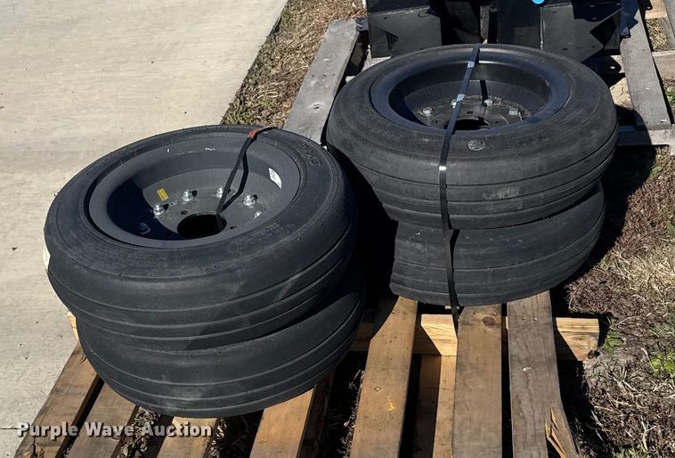 image for item EU6324 (4) Traks 4-25.5x8-14 tires and wheels