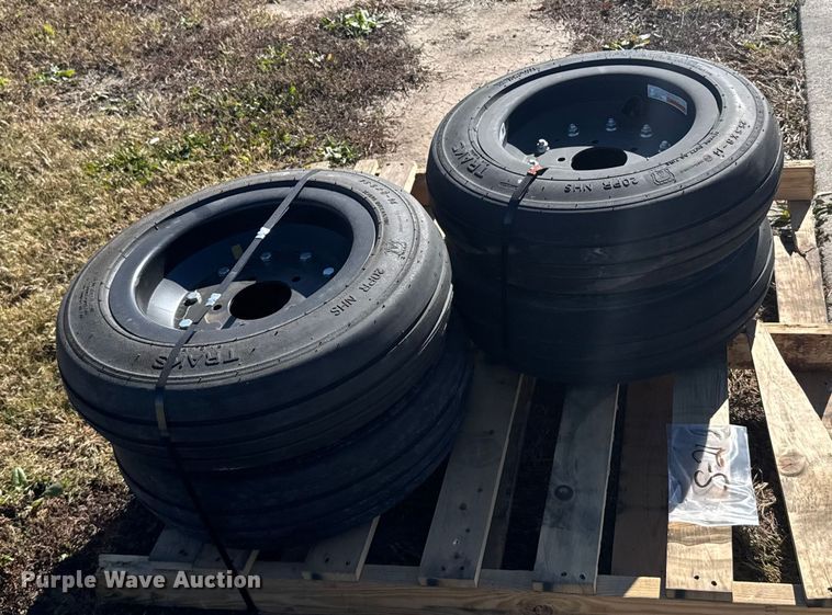 image for item EU6324 (4) Traks 4-25.5x8-14 tires and wheels