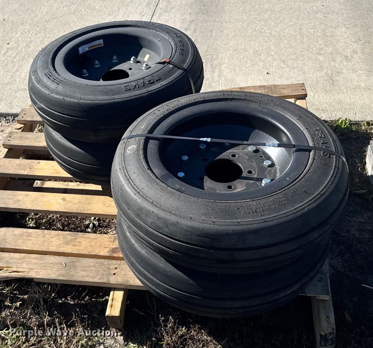 image for item EU6324 (4) Traks 4-25.5x8-14 tires and wheels