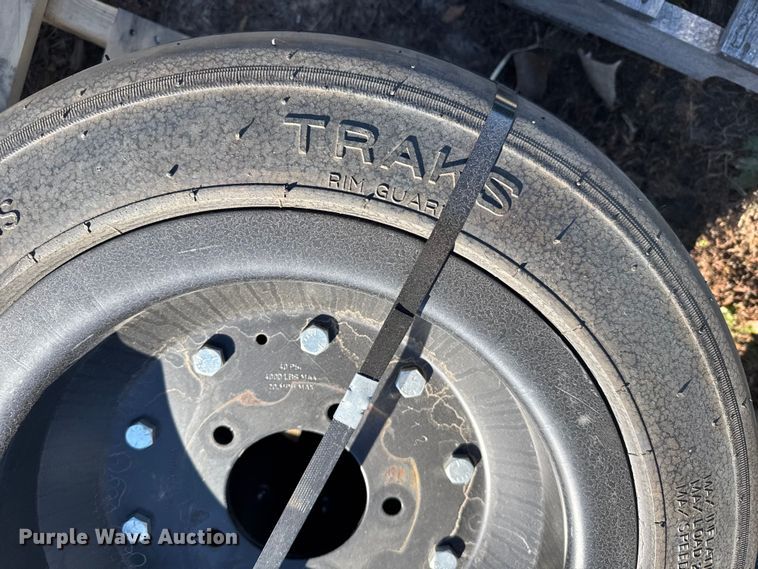 image for item EU6324 (4) Traks 4-25.5x8-14 tires and wheels