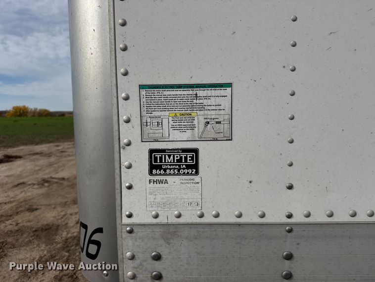 image for item EU6326 2018 Timpte, Inc Timpte grain trailer
